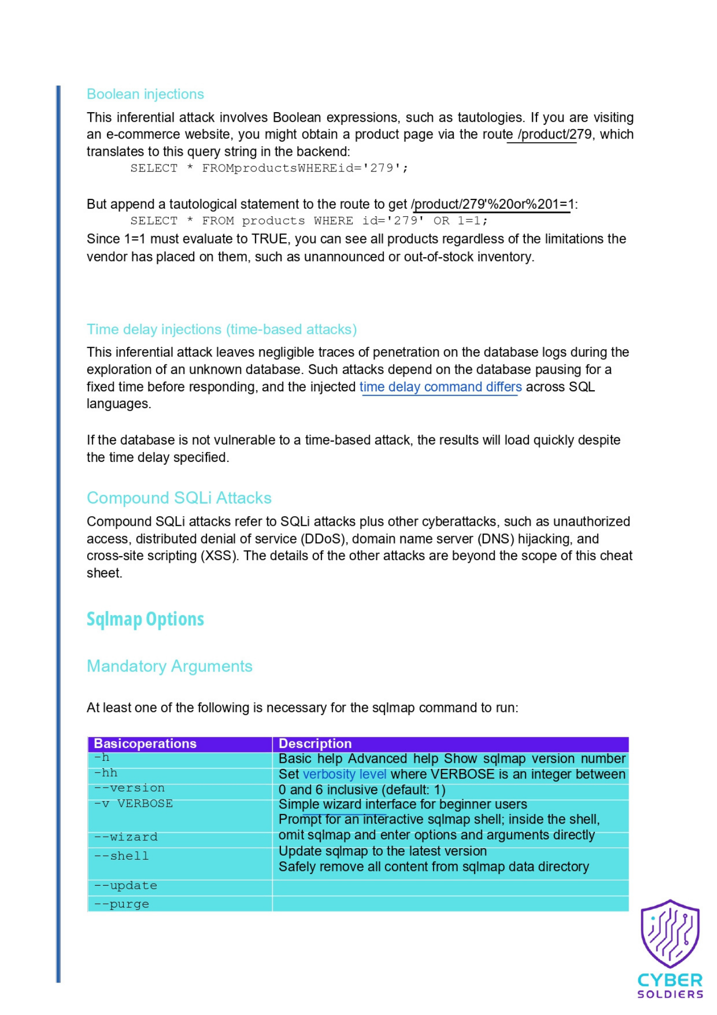 Sqlmap Cheat Sheet